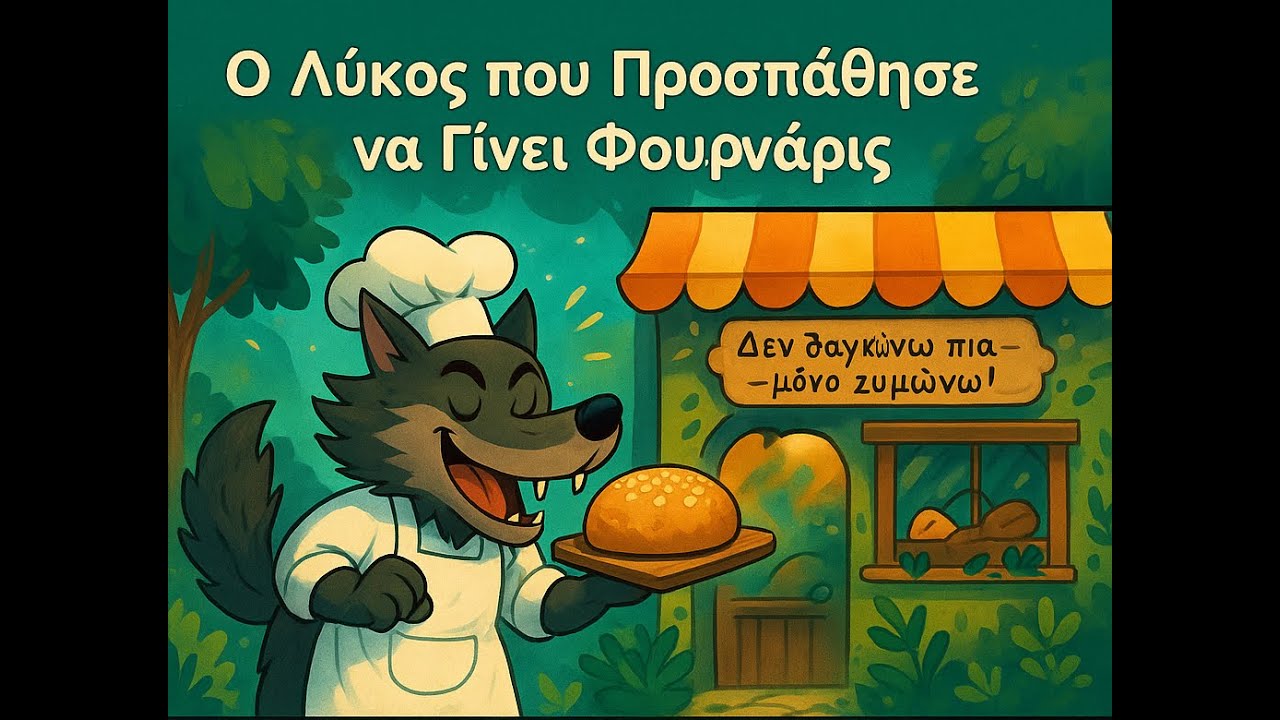 Ο λύκος φούρναρης #ΜπορούμεΝαΑλλάξουμε;#ΠαιδικήΙστορία #ΑστείοΠαραμύθι #ΙστορίεςΓιαΠαιδιά