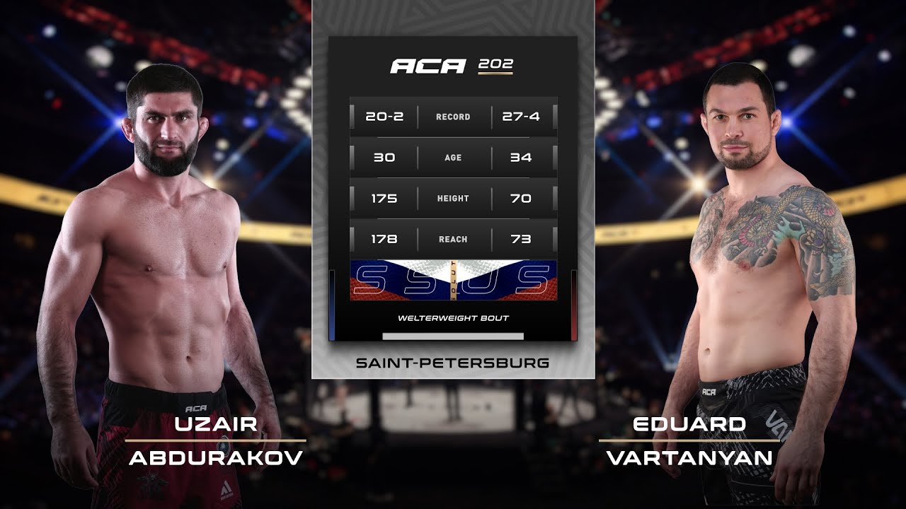 Узаир Абдураков vs. Эдуард Вартанян | Uzair Abdurakov vs. Eduard Vartanyan | ACA 202