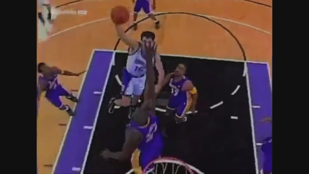 Peja Stojakovic 25 Points 5 Ast Vs. Lakers, 2001-02.