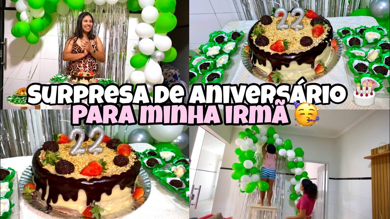 Fizemos uma surpresa de aniversário para minha irmã!😱mostrei todo passo-a-passo🥳😍#surpresa🎉#vlog 