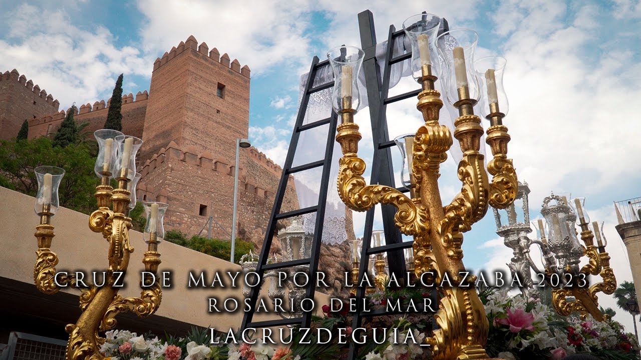 [4K] CRUZ DE MAYO POR LA ALCAZABA - ROSARIO DEL MAR - ALMERÍA 2023