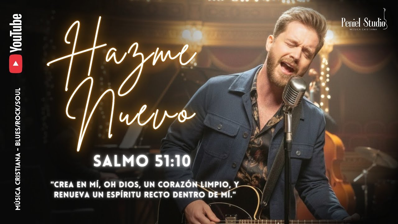 Hazme nuevo - Renovado  (Salmo 51:10) | Peniel Studio | Música Cristiana Rock soul 