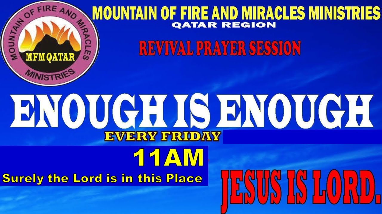 STRANGE CRY FOR MIRACULOUS INVENTION - ENOUGH IS ENOUGH PRAYERS | MFM QATAR 4TH JULY 2023