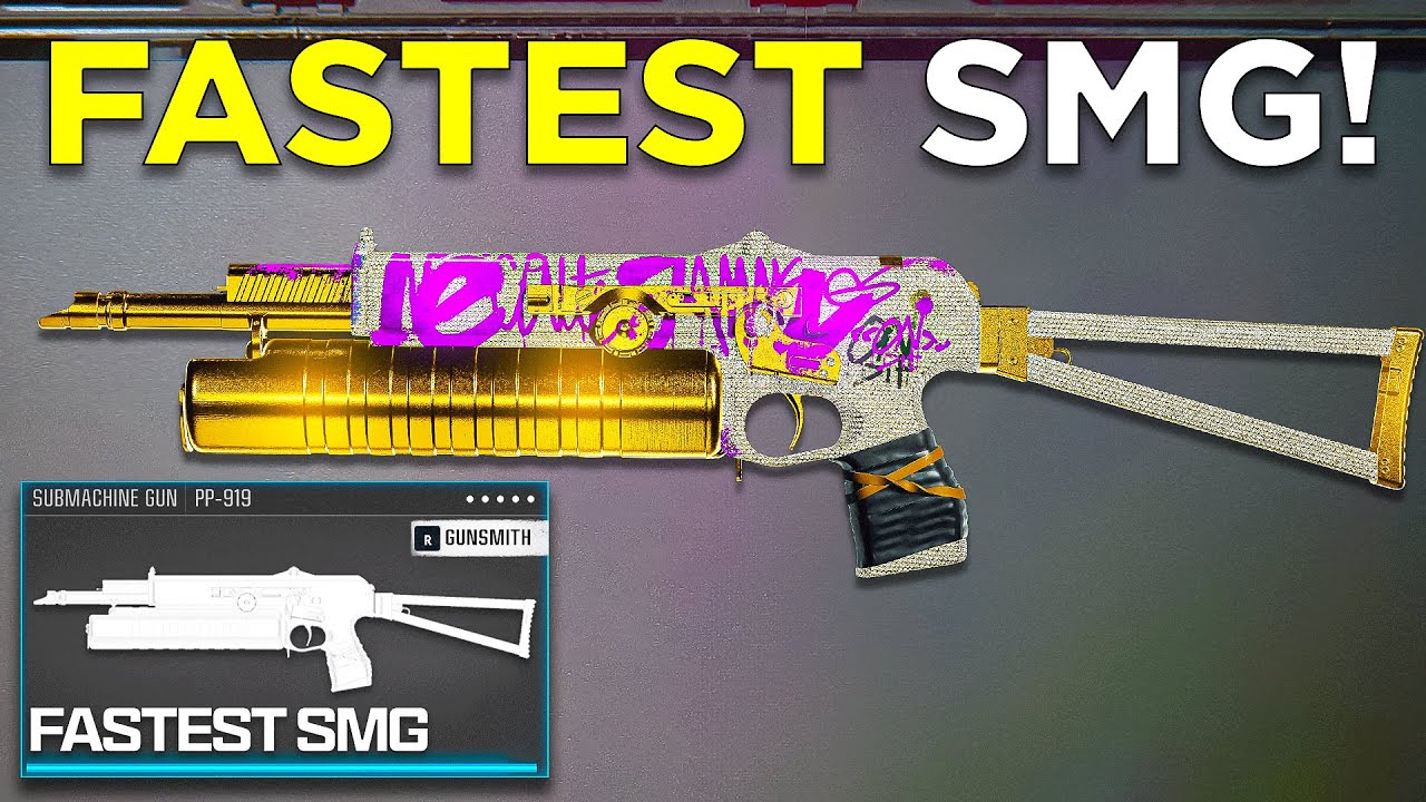 the #1 FASTEST PP-919 LOADOUT in WARZONE!