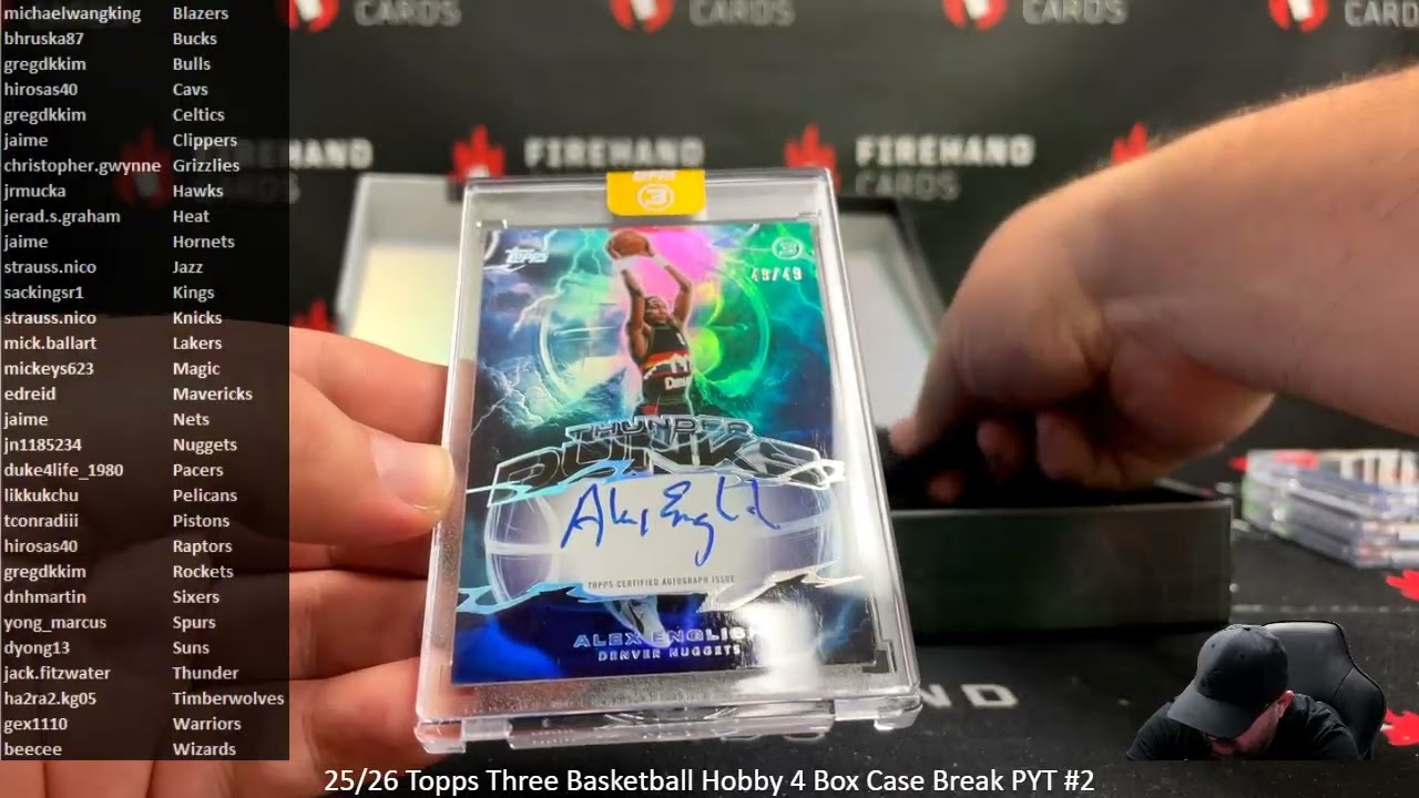 03.06.2026 25/26 Topps Three Basketball Hobby 4 Box Case Break PYT #2