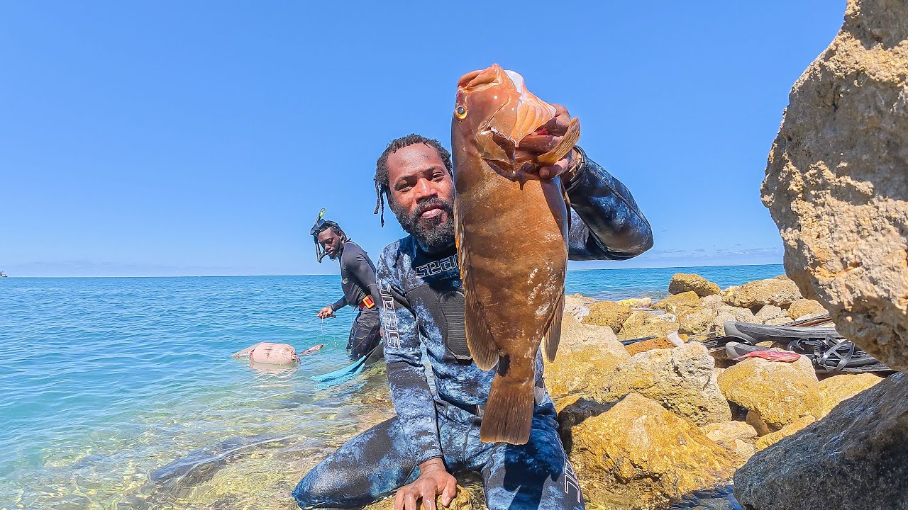 Best Fish To Eat From The Sea | Grouper Catch Clean & Cook