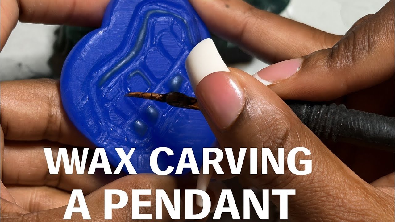 Watch me carve this Grillz Pedant By Hand! #pedants #wax #cravings 