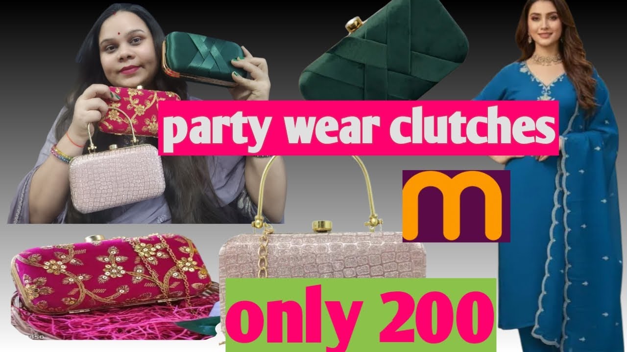 Meesho party/ wedding wear clutches starting only 200/ meesho suit hall hug video@Meesho #meesho 