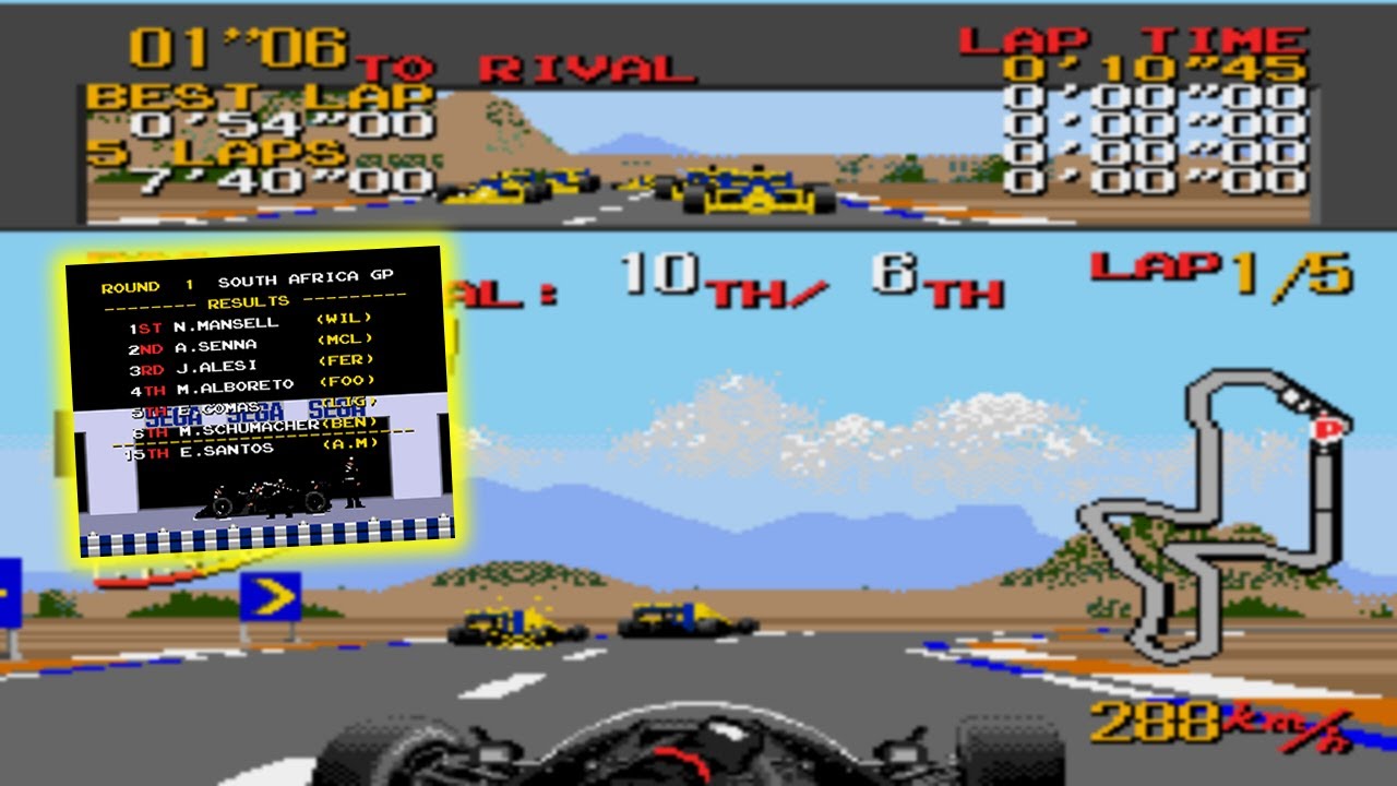 Super Monaco GP 1992 REV0001 - (Super Monaco GP Hack) - Round 1- South African - Demo