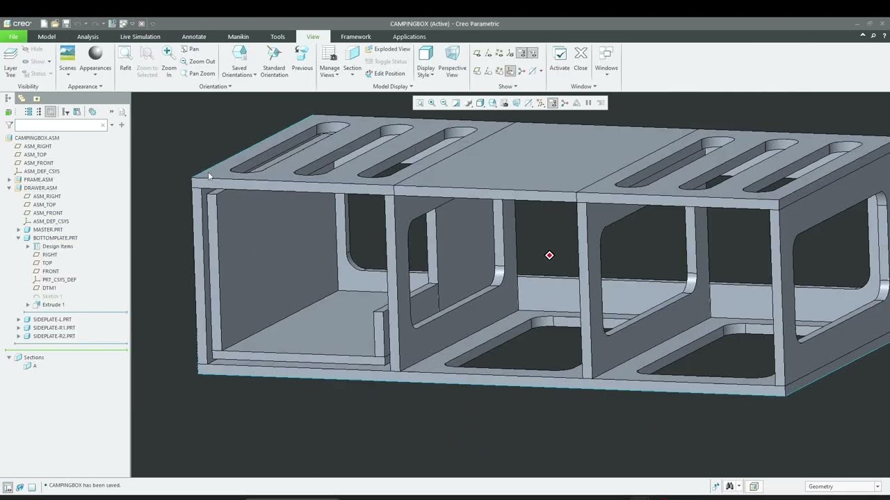 Camping Box - Parametric Design - Drawer