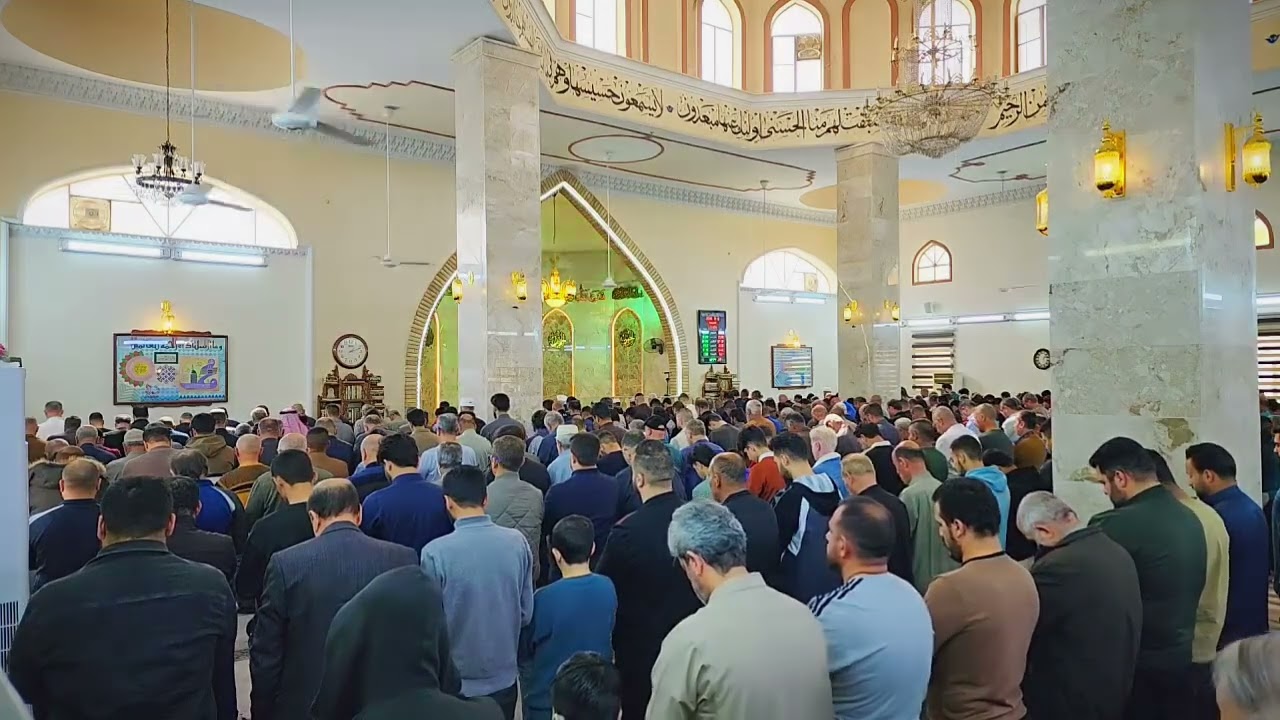 شيخ علاء إمام وخطيب جامع محمد رسول الله ﷺ في زيونة 716-بغداد-العراق