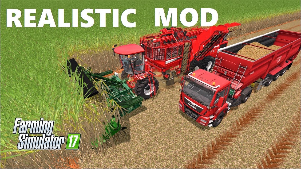 Farming Simulator 17 | +4 METER REALISTIC SUGARCANE HARVESTER MOD!!! | Holmer Terra