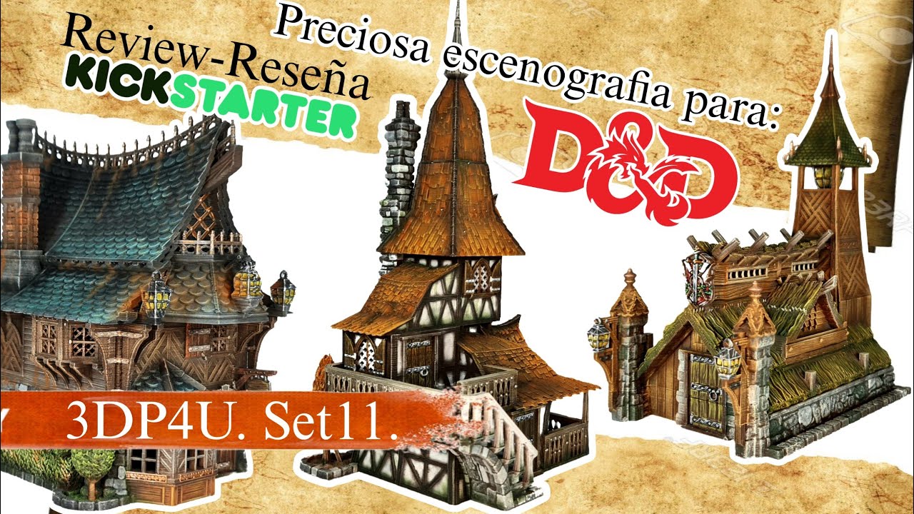 DUNGEON & DRAGONS: RESEÑAMOS 3DP4U SET 11, REVIEW ESCENOGRAFÍA PARA TUS MESAS.