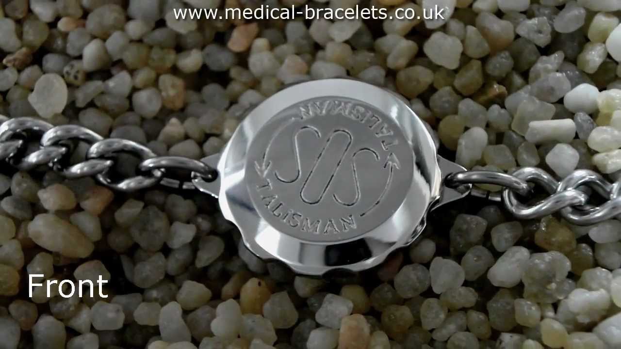 SOS Talisman Medical Bracelet Snake & Staff Medical Symbol (Woman's) ST12 235-508