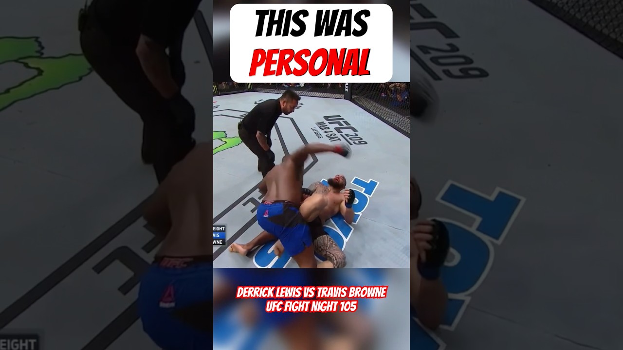When Derrick Lewis BROKE Travis Browne&rsquo;s FACE #mma #ufc