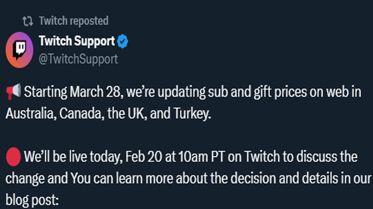 Twitch Increasing Subscription Prices! Another Sign Of Twitch's Financial Issues?
