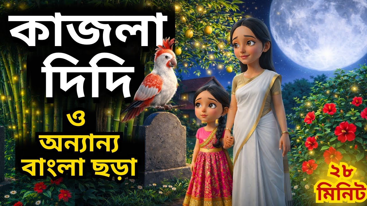 কাজলা দিদি। Dol Dol Doloni & More Bengali Rhymes For Kids। Bangla Rhymes Collection। ChottoDuniya।