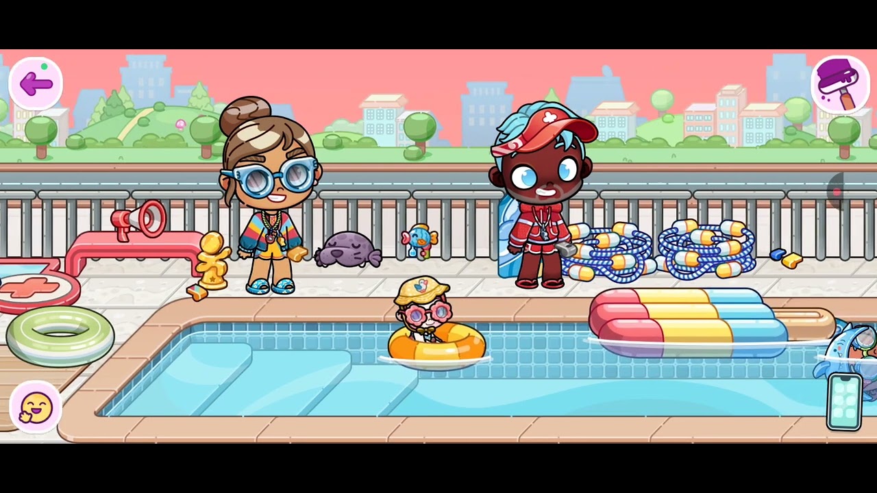 La tarde en la piscina 👙💦🤽