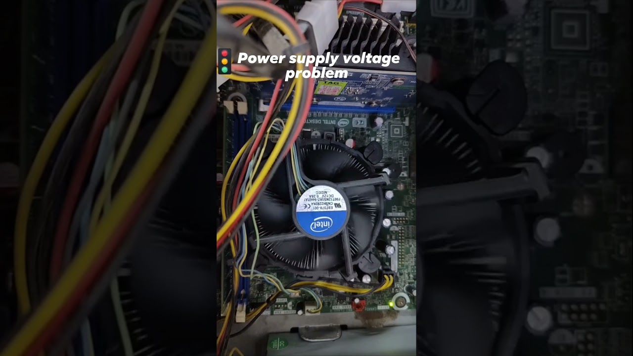 Power Supply Voltage Problem. CPU fan starts and stops.