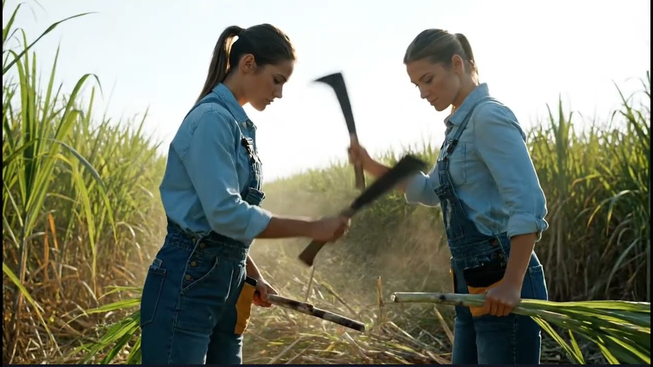 DIY Harvesting Sugarcane Girls