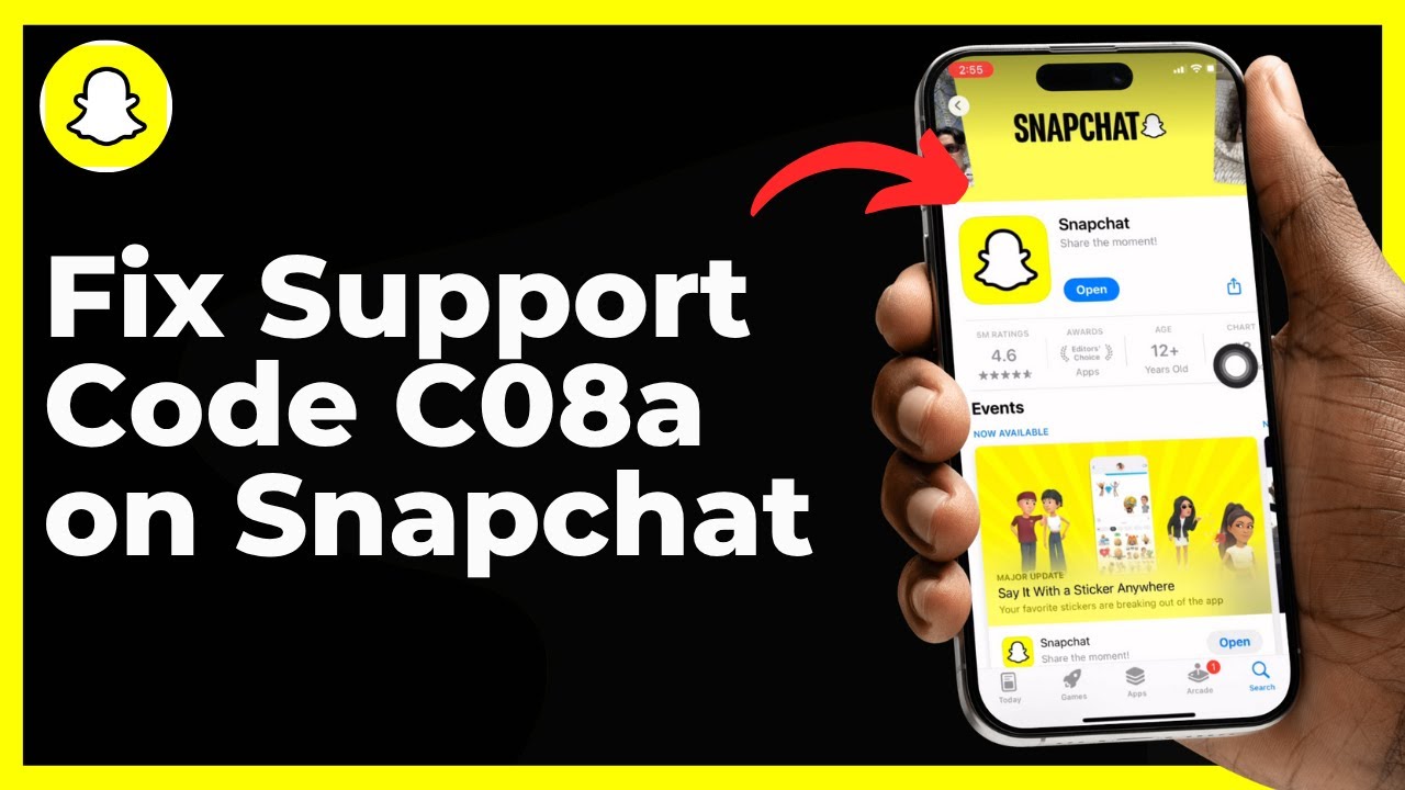 How to Fix Support Code C08a on Snapchat