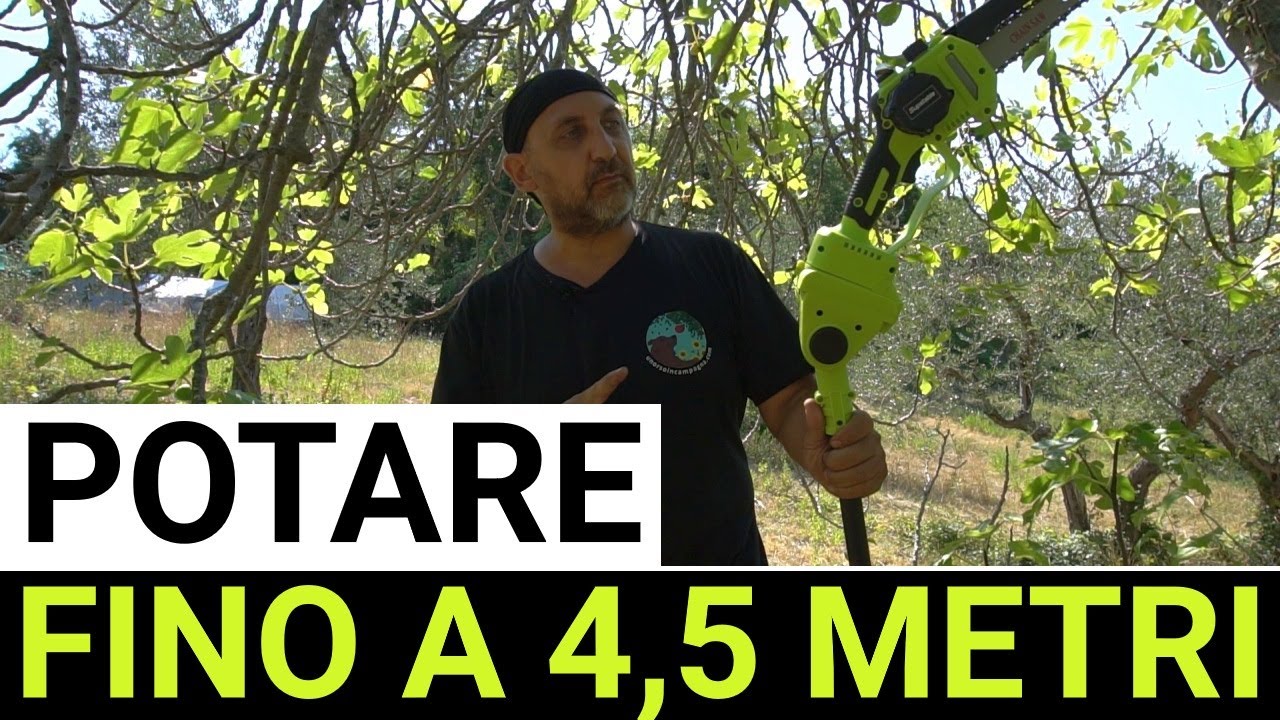 Mini Motosega telescopica a batteria per potatura Supstable. Test completo! POTARE SENZA SCALA!