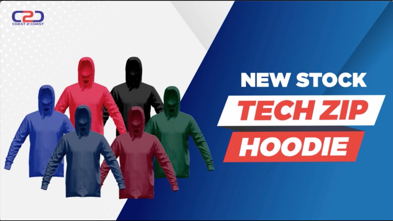 NEW! C2C Sports Stock Tech Zip Hoodies