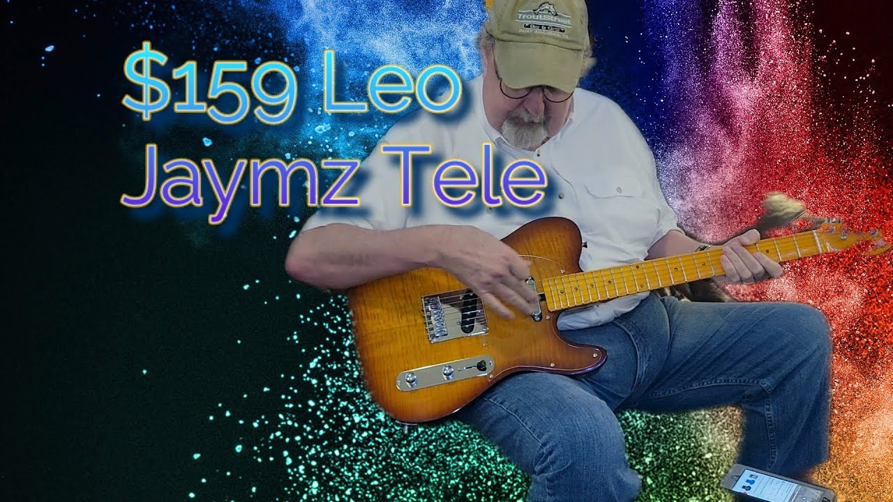 $159 Leo Jaymz Tele Honey Burst Flamed Maple top