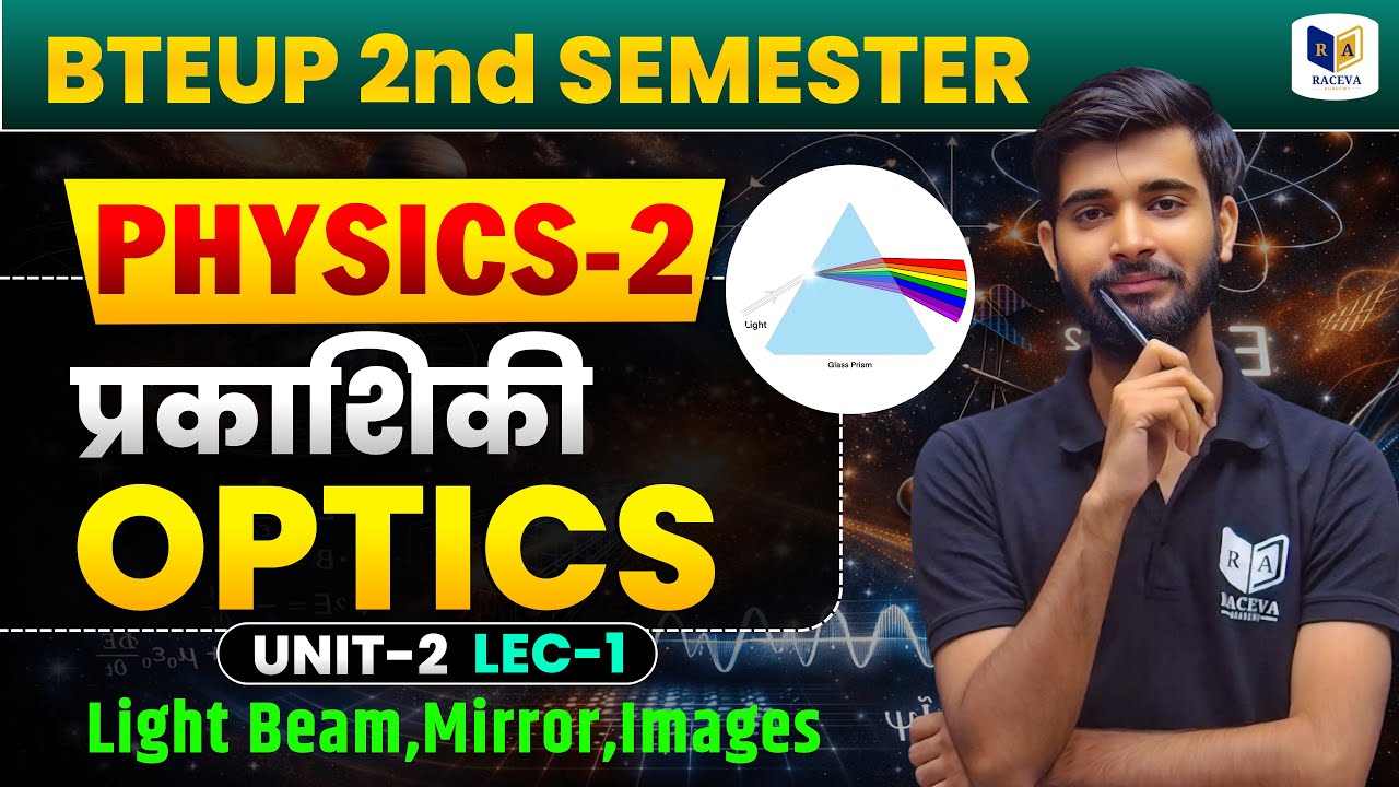 Up Polytechnic 2nd Semester Physics-2 | Optics Unit-2 Lec-1 | Light Beam, Mirror & Images #bteup