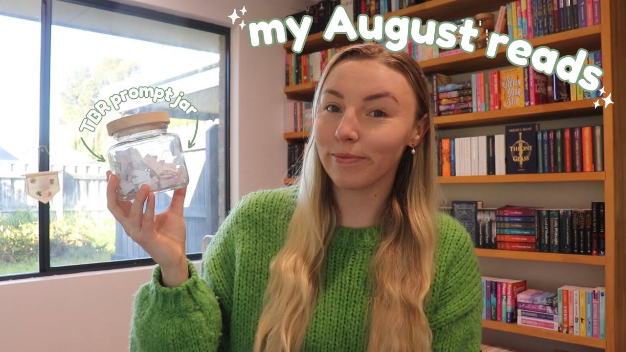 TBR prompt jar chooses my August reads | August TBR 🫙🍃