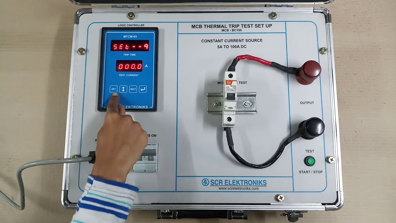 Portable mcb test kit by SCR ELKTRONIKS