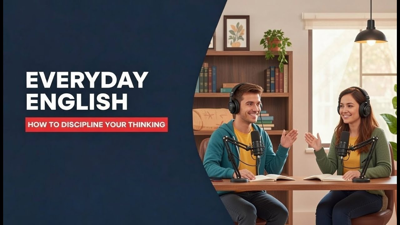English Podcast For Easy English Conversation | How To Discipline Your Thinking | Learn English Fast