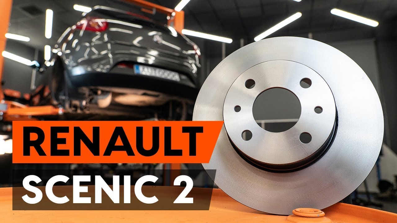 Ako vymeniť zadný brzdové kotúče na RENAULT SCENIC 2 (JM) [NÁVOD AUTODOC]