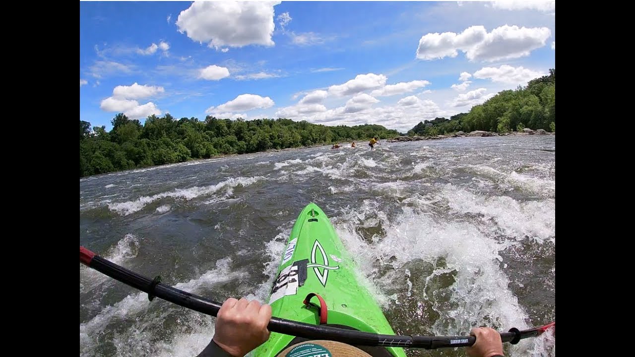 Kayaking the Potomac River's Stubblefield Falls, at 3.97ft./9,810cfs