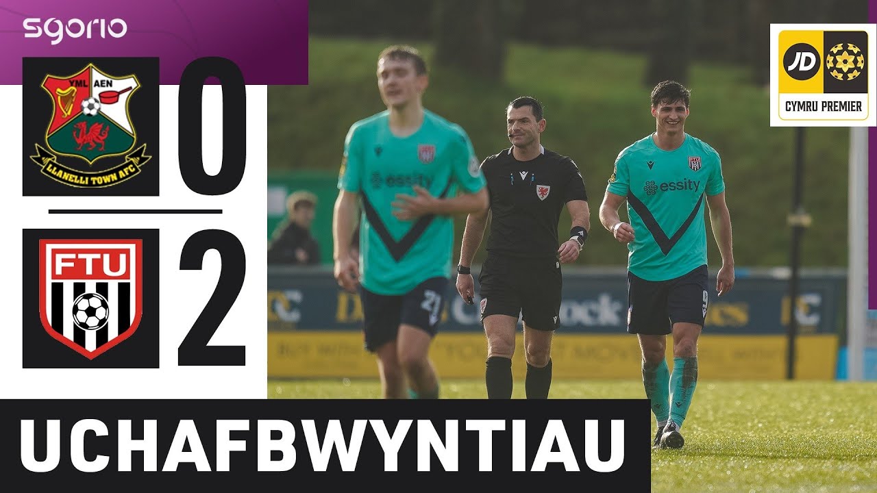 Uchafbwyntiau | Highlights: Llanelli 0-2 Y Fflint | Cymru Premier JD