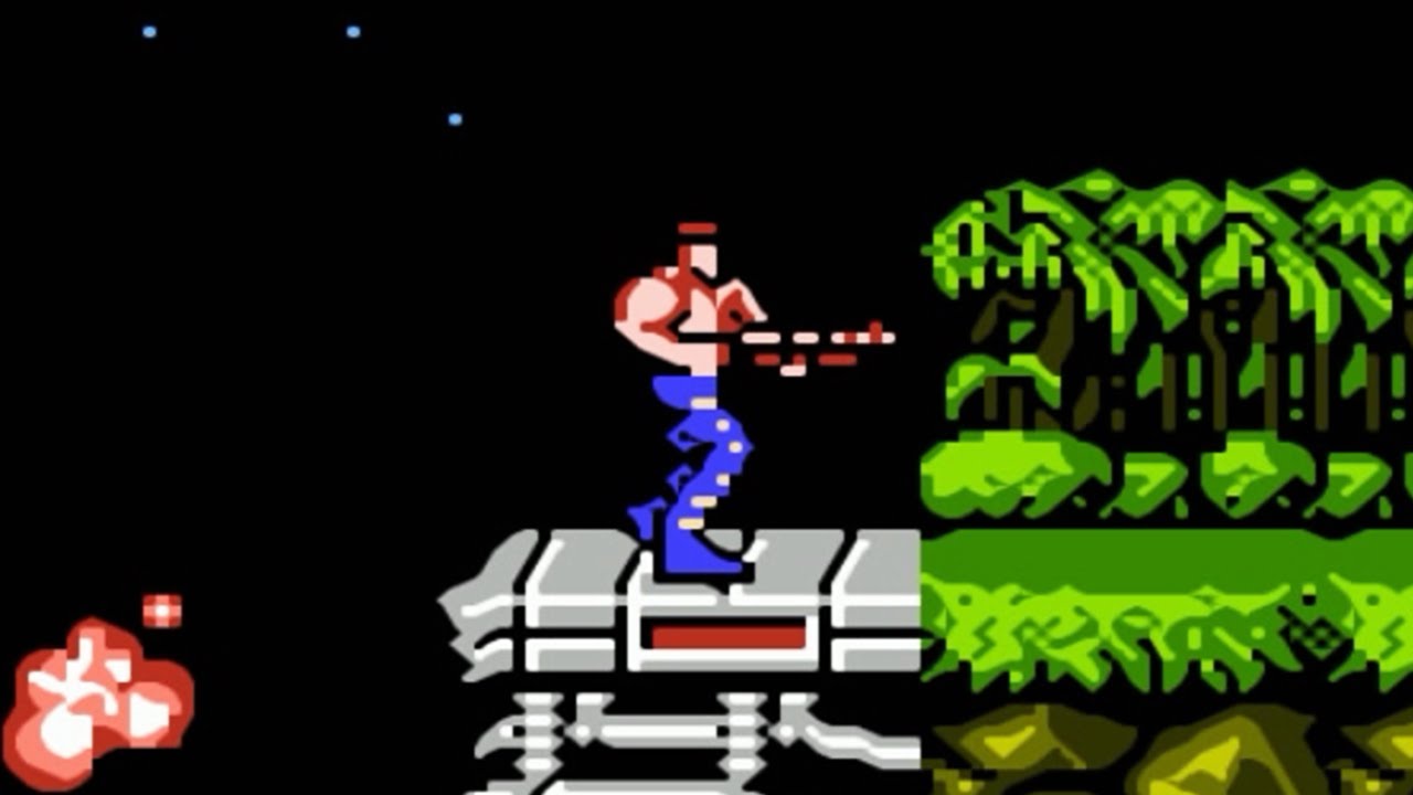 Contra (NES) - Enhanced Graphics - Gameplay