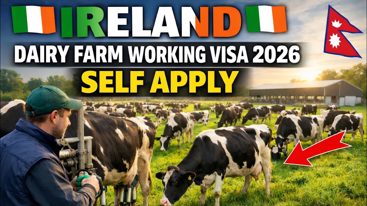 Ireland dairy farm working visa 2026 for Nepali | Working in Ireland 2026|How to apply Ireland Dairy