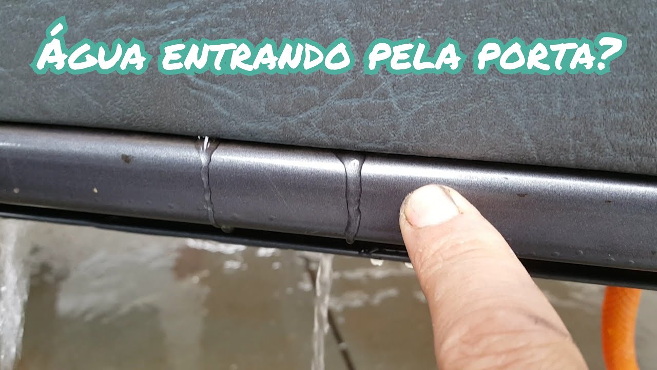 carro entrando água pela porta, como resolver