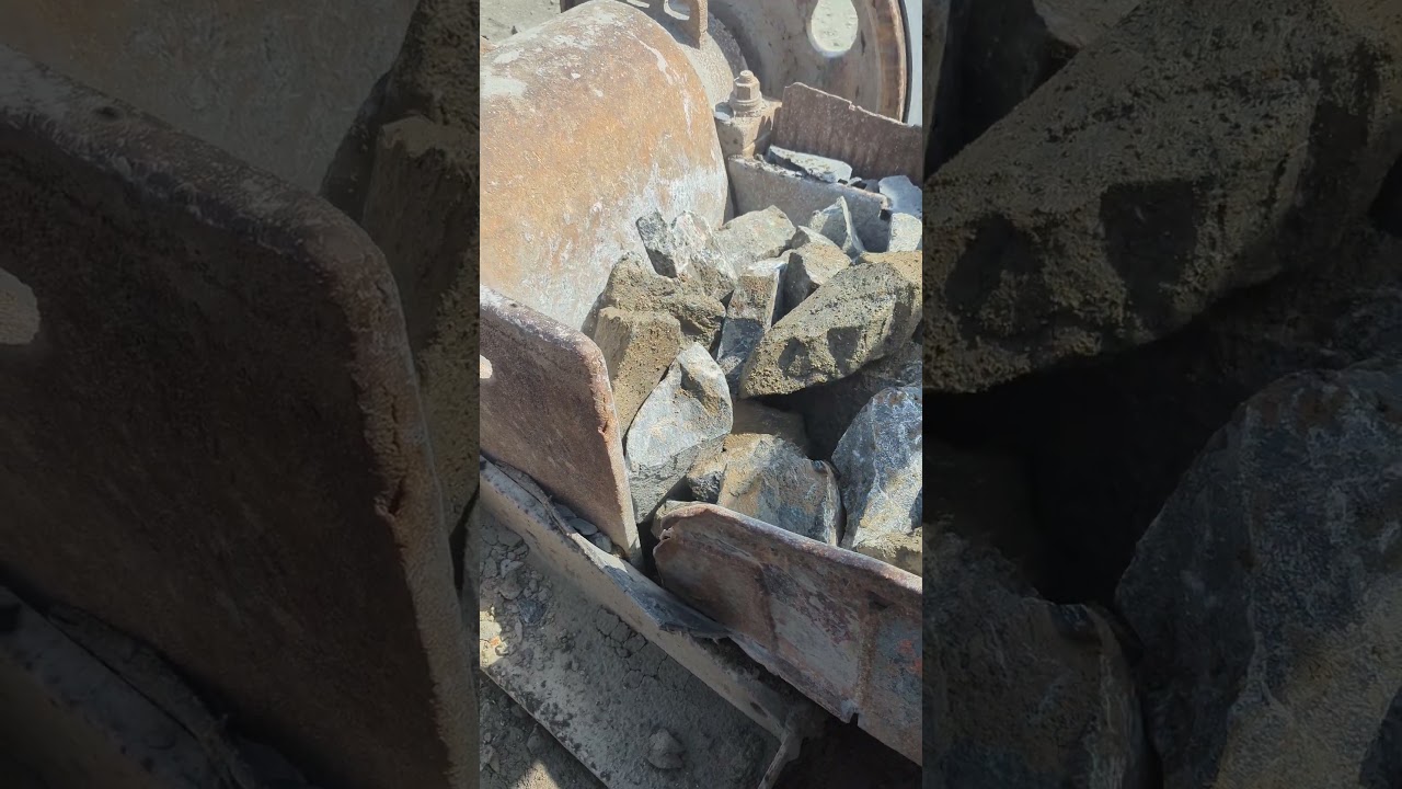 Giant Rock Crusher Smashes Boulders Like Butter 💥 | Extreme Crushing Power #Shorts