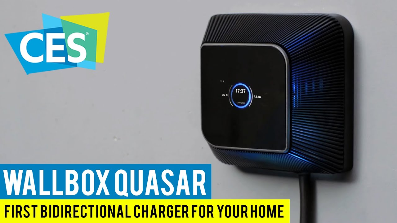 The First Bidirectional Charger for your Home! Wallbox Quasar DC at CES 2020!