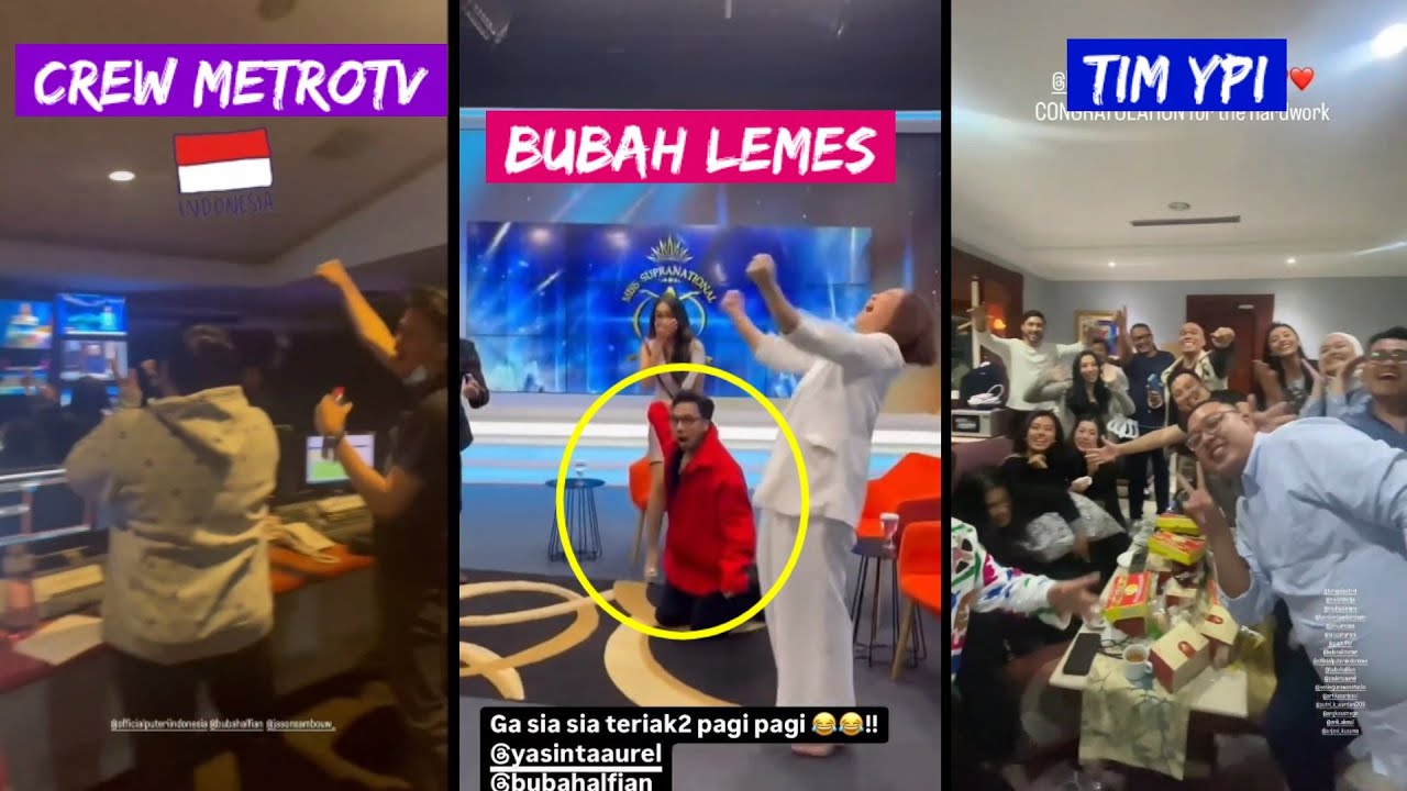 HEBOH SPT NONTON BOLA..Reaction Kru MetroTV, Astamara, Tim YPI hingga PL saat Harashta Winner Supra