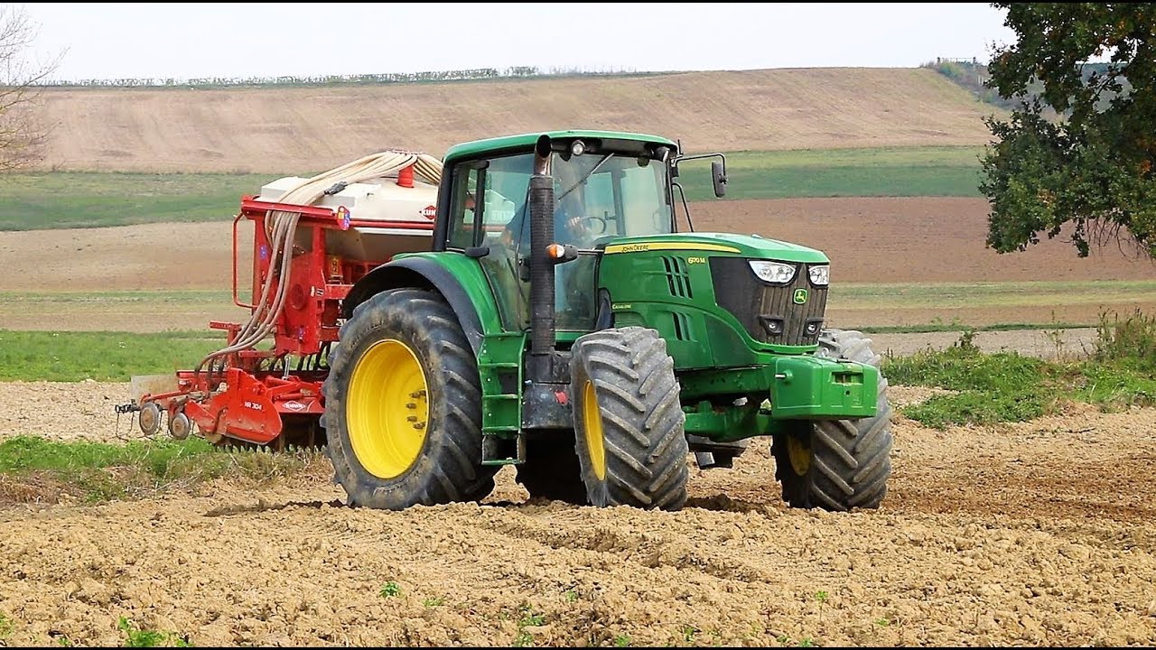 John Deere 6170M + Kuhn Venta TI 302 | Semina Frumento - Sowing wheat 2018 | FHD