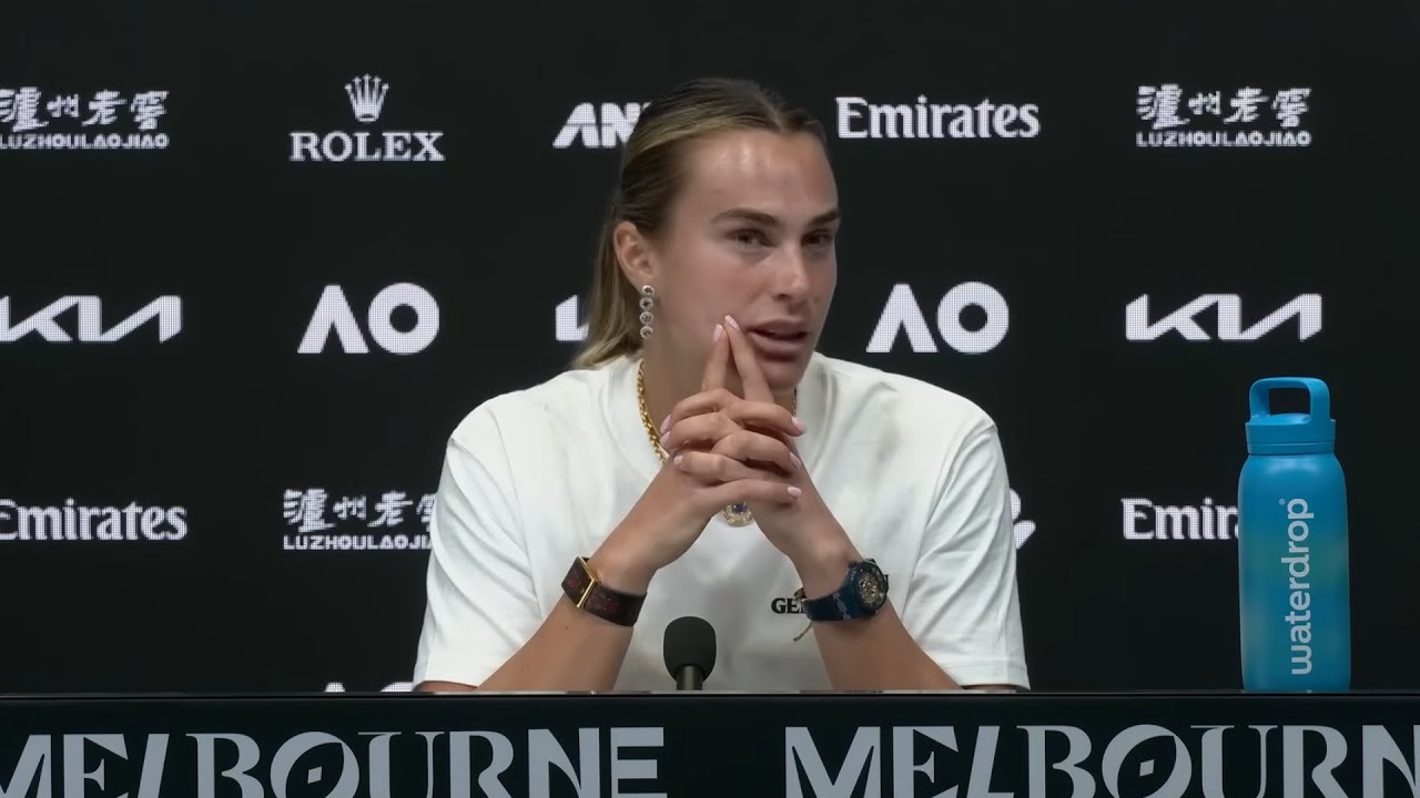 Australian Open 2026 - Aryna Sabalenka about WHOOP : 