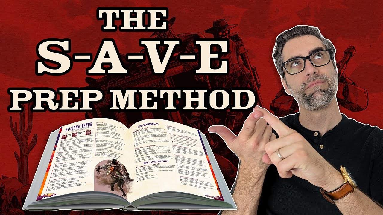 Don't write RPG sessions, prep them.