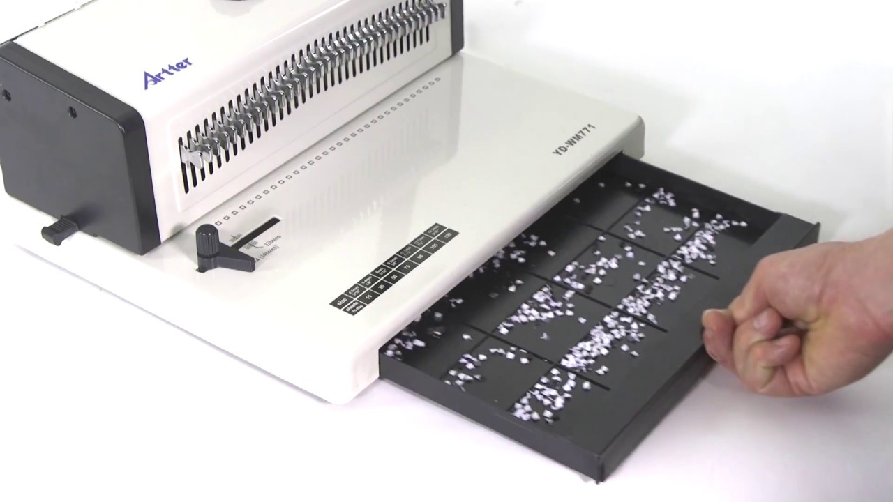 NZ Binding WM771 Manual Wire Binding Machine Demo