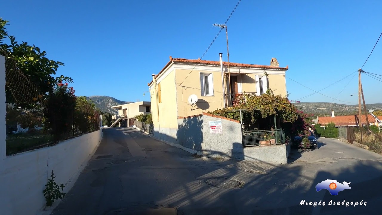 Αεροδρόμιο Σάμου προς χωριό Πλάτανο...καταλήξαμε να τρώμε στο εστιατόριο "ορίζοντας"(