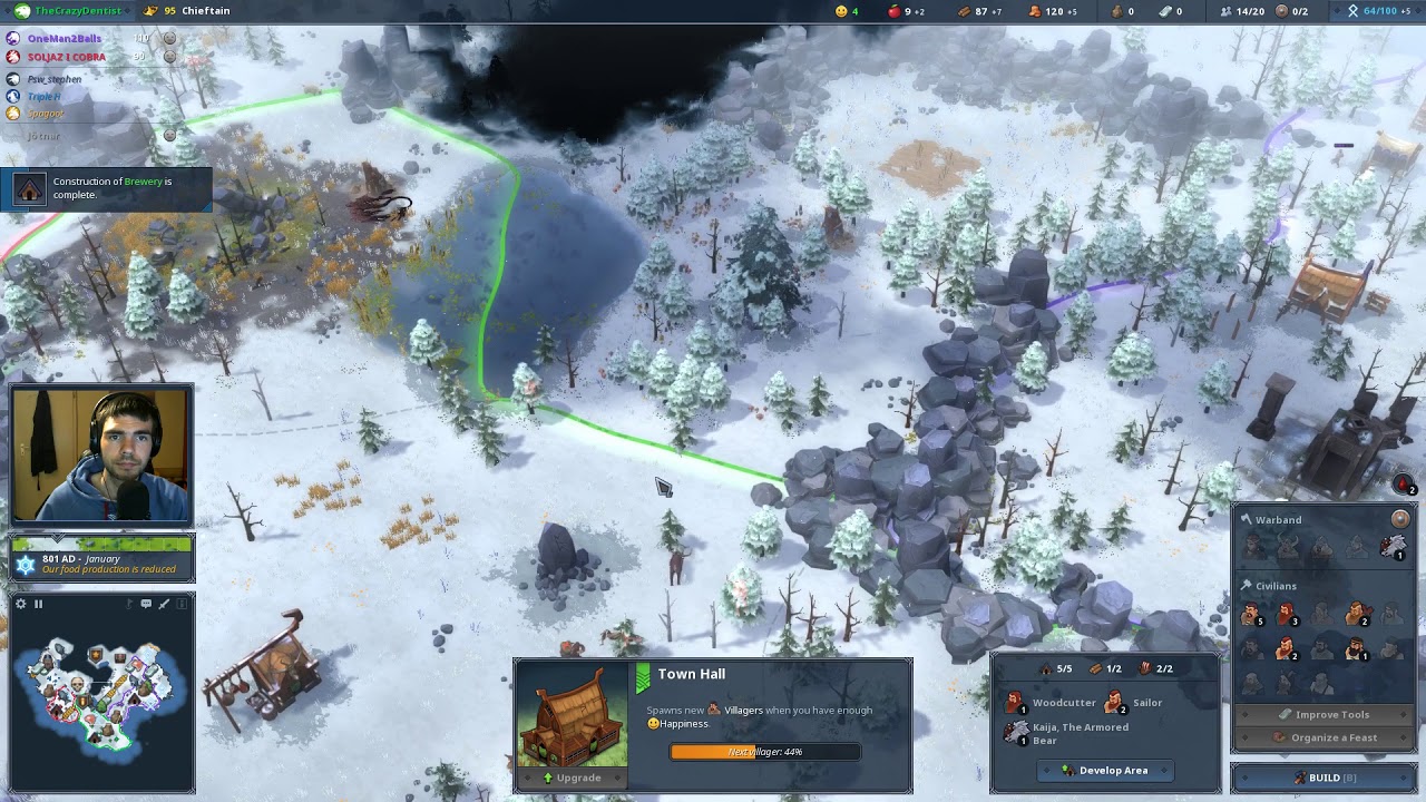 Northgard: 3v3 Bear in action