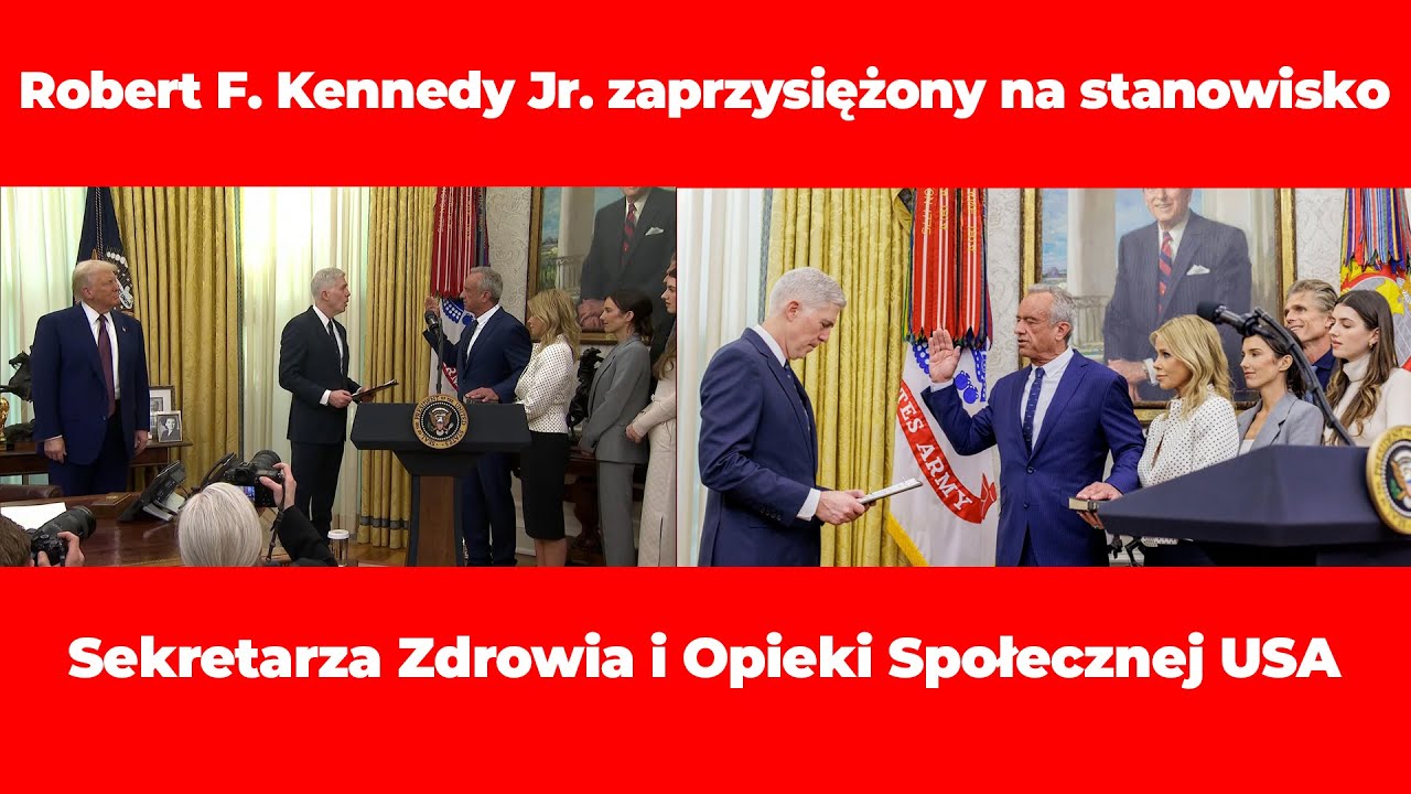 🔴13/02/25 LIVE | Robert F. Kennedy Jr. zaprzysiężony na Sekretarza Zdrowia i Opieki Społecznej USA