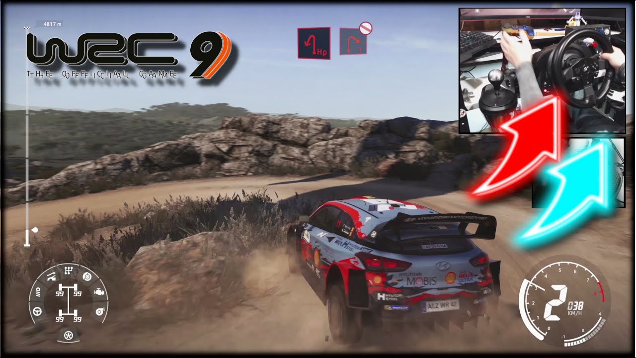 WRC 9 Hyundai i20 WRC Italia Sardegna Wet and Dry / Thrustmaster T300RS