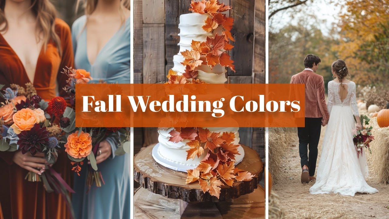 Fall Wedding Color Combinations | Autumn Wedding Ideas 🍁
